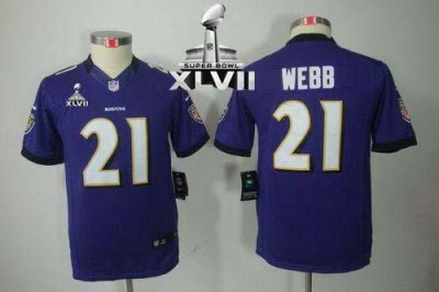 Jerseys Factory Cheap Nike Ravens #21 Lardarius Webb Purple Team