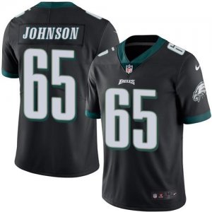 Jerseys Factory Cheap Nike Eagles #65 Lane Johnson Black Men's S