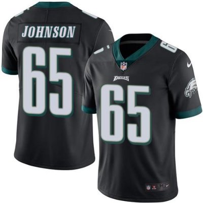 Jerseys Factory Cheap Nike Eagles #65 Lane Johnson Black Men's S