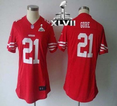 Jerseys Factory Cheap Nike 49ers #21 Frank Gore Red Team Color S