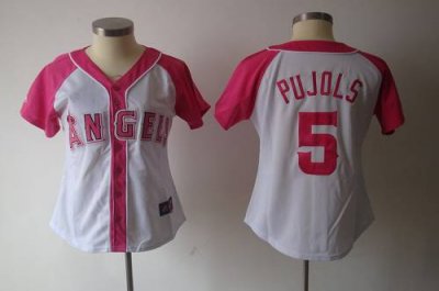 Jerseys Factory Cheap Angels of Anaheim #5 Albert Pujols White/P