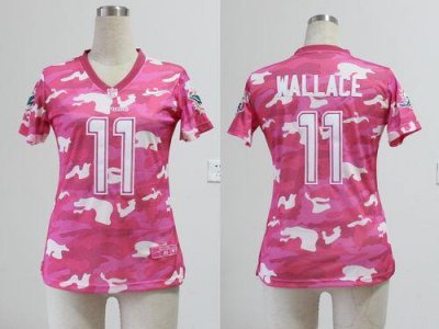 Jerseys Factory Cheap Nike Dolphins #11 Mike Wallace Pink Women'