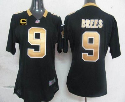 Jerseys Factory Cheap Nike Saints #9 Drew Brees Black Team Color