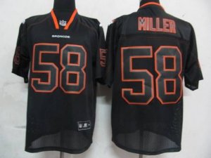 Jerseys Factory Cheap Broncos #58 Von Miller Lights Out Black St