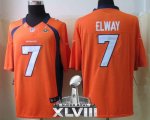 Jerseys Factory Cheap Nike Broncos #7 John Elway Orange Team Col