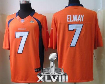 Jerseys Factory Cheap Nike Broncos #7 John Elway Orange Team Col