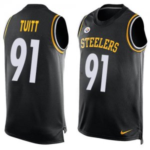 Jerseys Factory Cheap Nike Steelers #91 Stephon Tuitt Black Team