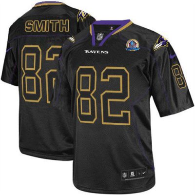 Jerseys Factory Cheap Nike Ravens #82 Torrey Smith Lights Out Bl