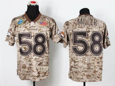 Jerseys Factory Cheap Nike Broncos #58 Von Miller Camo Men's Sti