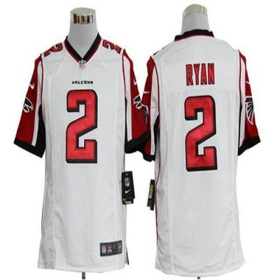 Jerseys Factory Cheap Nike Falcons #2 Matt Ryan White Men's Embr
