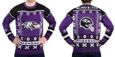 Jerseys Factory Cheap Nike Ravens Men's Ugly Sweater