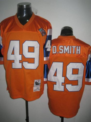 Jerseys Factory Cheap Mitchel & Ness Broncos #49 Dennis Smith Or