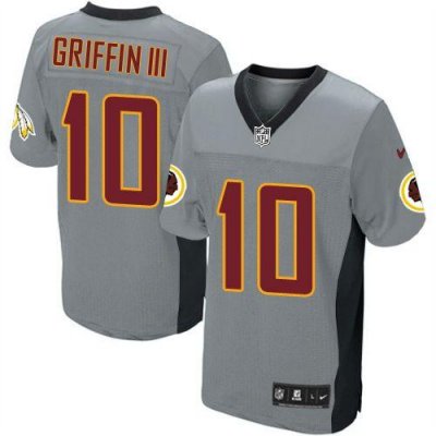 Jerseys Factory Cheap Nike Redskins #10 Robert Griffin III Grey
