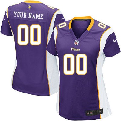 Jerseys Factory Cheap Nike Minnesota Vikings Customized Purple E
