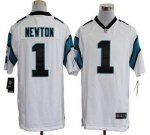 Jerseys Factory Cheap Nike Panthers #1 Cam Newton White Men's St