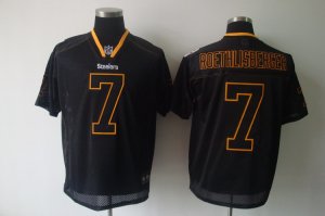 Jerseys Factory Cheap Steelers #7 Ben Roethlisberger Lights Out