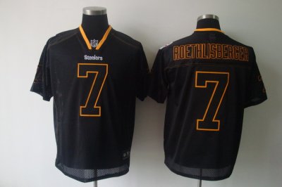 Jerseys Factory Cheap Steelers #7 Ben Roethlisberger Lights Out