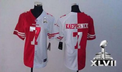 Jerseys Factory Cheap Nike 49ers #7 Colin Kaepernick Red/White S