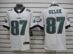 Jerseys Factory Cheap Nike Eagles #87 Brent Celek White Men's Em