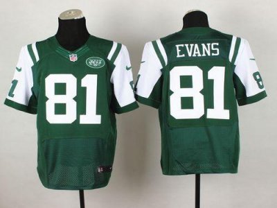 Jerseys Factory Cheap Nike Jets #81 Shaq Evans Green Team Color