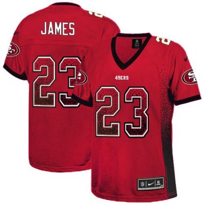 Jerseys Factory Cheap Nike 49ers #23 LaMichael James Red Team Co
