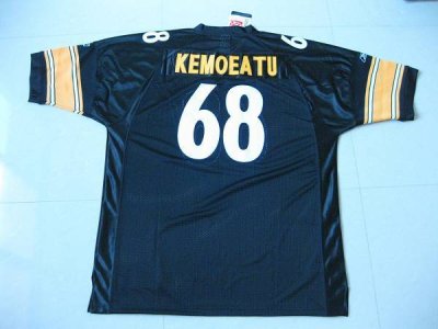 Jerseys Factory Cheap Steelers #68 Chris Kemoeatu Black Stitched
