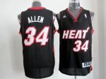 Jerseys Factory Cheap Revolution 30 Heat #34 Ray Allen Black Emb
