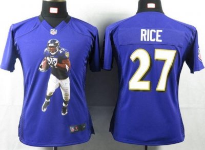 Jerseys Factory Cheap Nike Ravens #27 Ray Rice Purple Team Color