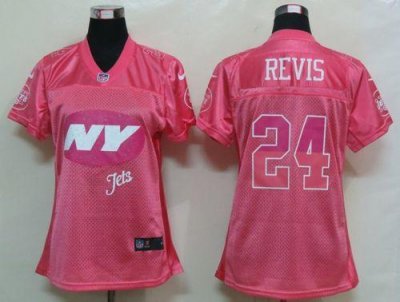 Jerseys Factory Cheap Nike Jets #24 Darrelle Revis Pink Women's