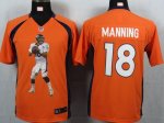 Jerseys Factory Cheap Nike Broncos #18 Peyton Manning Orange Tea