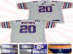 Jerseys Factory Cheap Bills #20 Donte Whitner White AFL 50th Ann