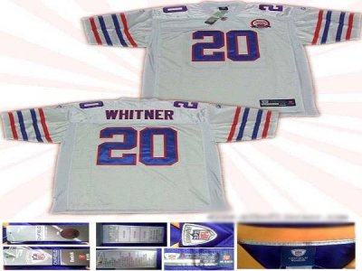 Jerseys Factory Cheap Bills #20 Donte Whitner White AFL 50th Ann