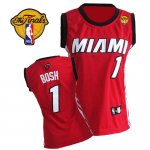 Jerseys Factory Cheap Heat #1 Chris Bosh Finals Patch Red Women'