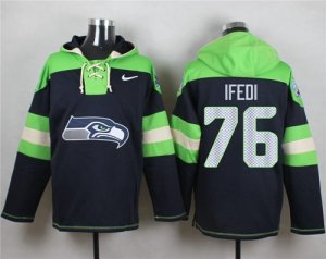 Jerseys Factory Cheap Nike Seahawks #76 Germain Ifedi Navy Blue