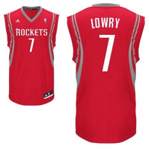 Jerseys Factory Cheap Rockets #7 Kyle Lowry Red Revolution 30 Em