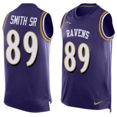 Jerseys Factory Cheap Nike Ravens #89 Steve Smith Sr Purple Team