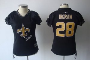 Jerseys Factory Cheap Saints #28 Mark Ingram Black 2011 Women's
