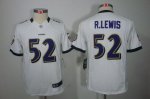 Jerseys Factory Cheap Nike Ravens #52 Ray Lewis White Youth Embr