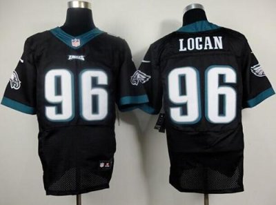 Jerseys Factory Cheap Nike Eagles #96 Bennie Logan Black Alterna