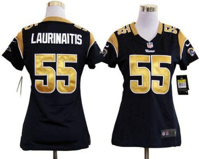 Jerseys Factory Cheap Nike Rams #55 James Laurinaitis Navy Blue