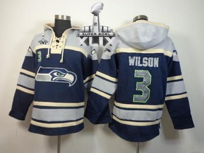 Jerseys Factory Cheap Nike Seahawks #3 Russell Wilson Navy Blue