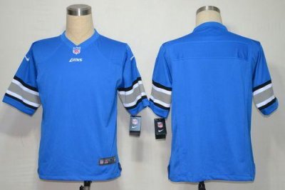 Jerseys Factory Cheap Nike Lions Blank Blue Team Color Men's Sti