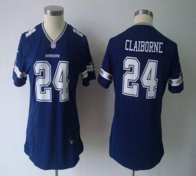 Jerseys Factory Cheap Nike Cowboys #24 Morris Claiborne Navy Blu