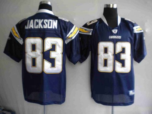 Jerseys Factory Cheap Chargers Vincent Jackson #83 Stitched Dark