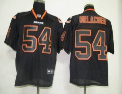 Jerseys Factory Cheap Bears #54 Brian Urlacher Lights Out Black