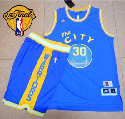 Jerseys Factory Cheap Warriors #30 Stephen Curry Blue Throwback