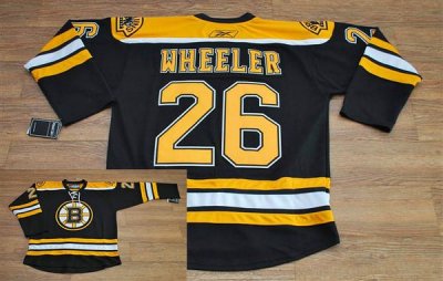 Jerseys Factory Cheap Bruins #26 Blake Wheeler Embroidered Black