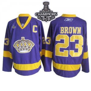 Jerseys Factory Cheap Kings #23 Dustin Brown 2012 Stanley Cup Ch