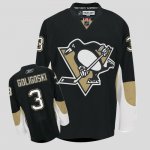 Jerseys Factory Cheap Penguins #3 Alex Goligoski Embroidered Bla