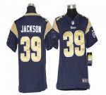 Jerseys Factory Cheap Nike Rams #39 Steven Jackson Navy Blue Tea
